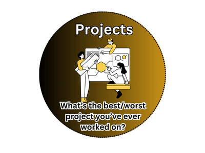 Explaining working on projects in the interviews 