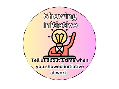 Showing initiative 